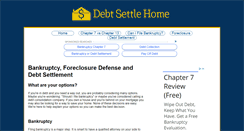 Desktop Screenshot of debtsettlehome.com