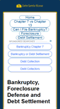 Mobile Screenshot of debtsettlehome.com
